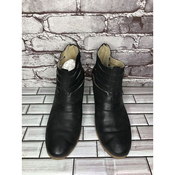 Josef Seibel Black Leather Zip High Heel Ankle Boots Women’s Sz 41EU/10.5M 87901 - Picture 15 of 16